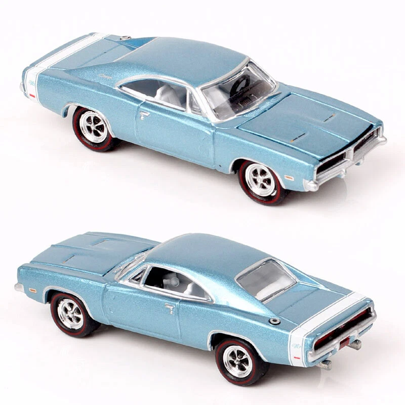 Johnny Lightning 1/64 Mini 1969 Dodge Charger R/T 1969 Diecast Muscle Car Model - Image 3 of 4