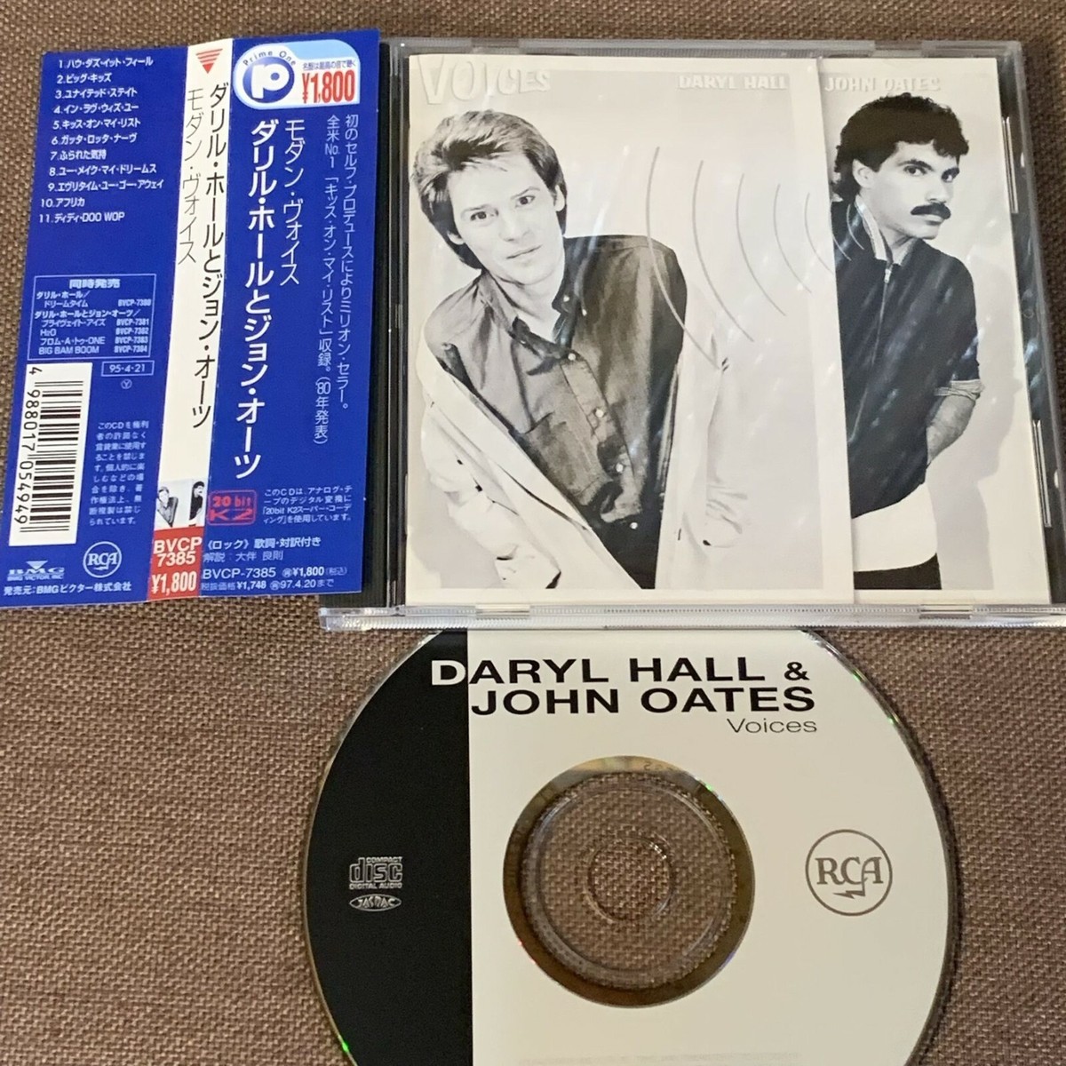 DARYL HALL & JOHN OATES Voices JAPAN CD BVCP-7385 w/ OBI 1995