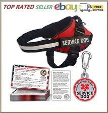 Service Dog Vest with ID Tag and 50 ADA Information Cards X Small to XX Large