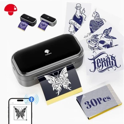 Phomemo TP31 Tattoo Stencil Printer Mini Tattoo Printer w/ 30pcs Transfer Paper
