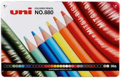 Mitsubishi Uni 12,24,36 Colored Pencil Set