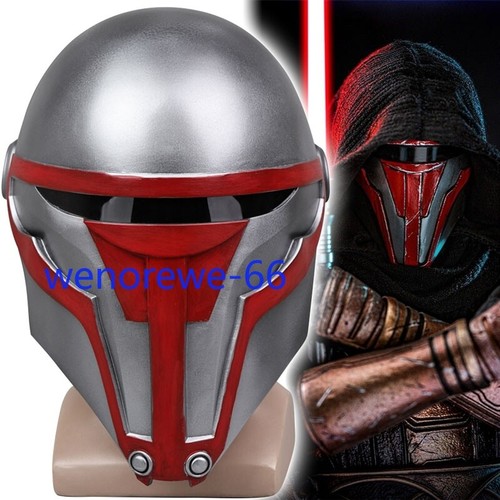 Star Wars Darth Revan PVC Full Face Mask Movie Cosplay Prop Sith Lord Helmet 1PC - Picture 10 of 10