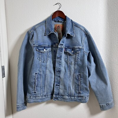 Levi Strauss Jean Jacket Men s Large Blue NWT New