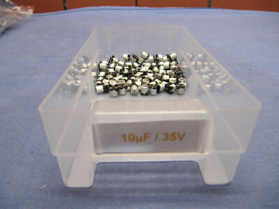 90 x SMD Kondensator 10µF / 35v  /  Sony ICF-Pro80*