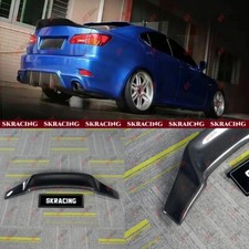 Carbon Fiberglossy Black Rear Spoiler Wing Fits For Lexus Is250 Is350 Isf 06-12