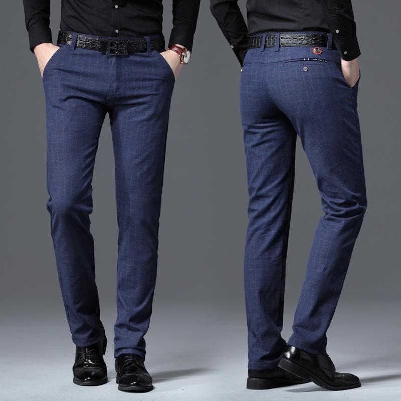 Pantalones Elegantes Para Hombre Ropa De Vestir Formal De Algodón