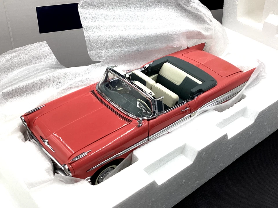 Franklin Mint 1957 Pontiac Bonneville Convertible 1:24 Scale Inv. #0053 - Image 3 of 4
