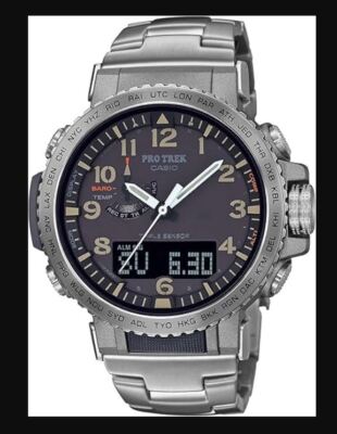 Casio Pro Trek PRW-50T-7AJF Climber Line Solar Titanium Men`s 