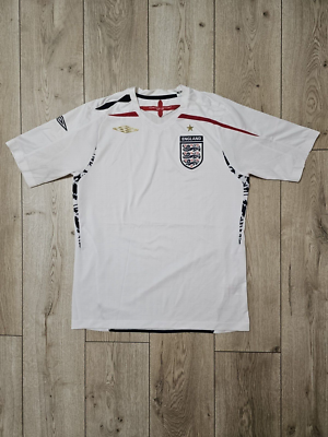 Umbro イングランド代表 サッカーシャツ 2007-2009 ENGLAND 2007 2009 HOME FOOTBALL SHIRT SOCCER JERSEY VINTAGE M