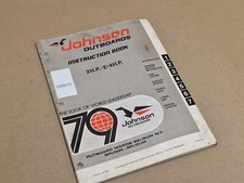 Johnson Fuoribordo Libretto Istruzioni 2HP E-4HP JM-7903 Usato Marine 1979
