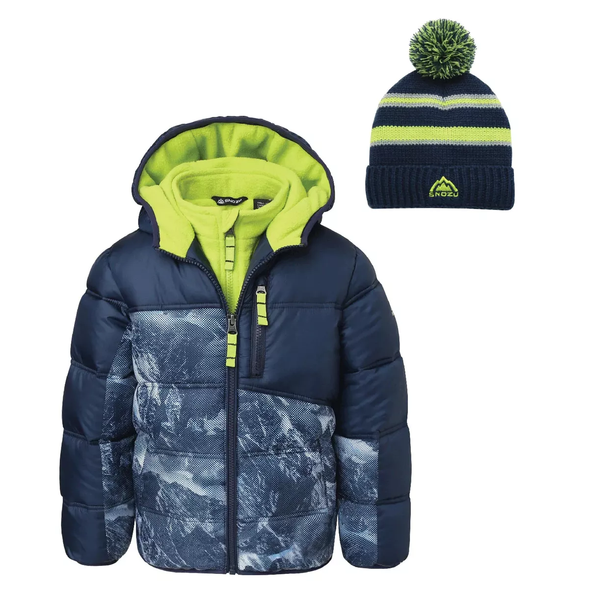 Snozu Boys Fleece Lined Jacket and Hat Size 3T | eBay