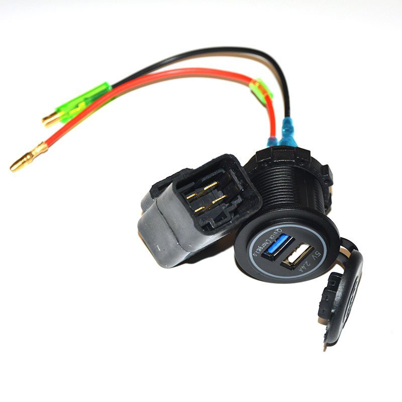USB MotorBike Bike Charger for Kawasaki versys650/versys1000 Relay/12V 22A