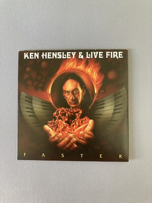 Ken Hensley & Live Fire    Faster CD Album promo Cardboard MInt/Mint