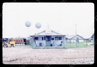 sl94 Original slide 1960's Vietnam Soc Trang Airport Terminal 838a