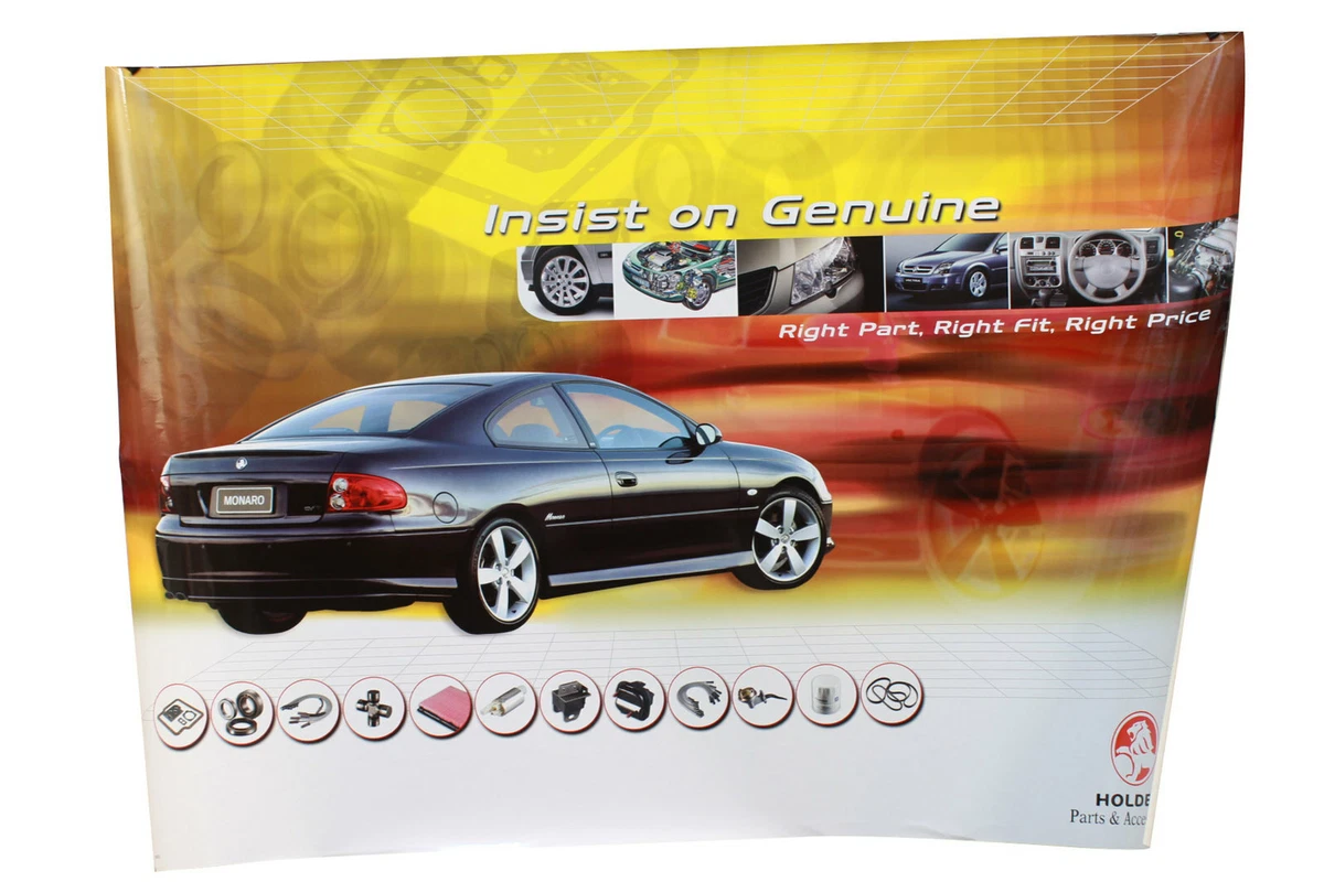 Large Holden Parts Accessories Monaro V2 Poster Insist On
