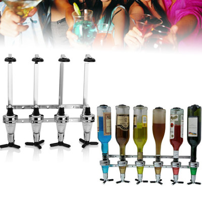 4/6 Bottle Beer Dispenser Wall Mounted Wine Liquor Drink Home Bar Butler Tools