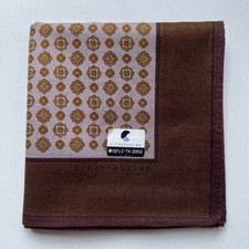 NEW VINTAGE HANDKERCHIEF MEN'S ART GEOMETRIC PLAIN POCKET SQUARE COTTON 18"