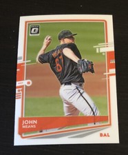 John Means 2020 Donruss Optic #189 Baltimore Orioles