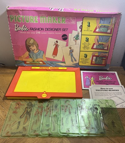 MATTEL BARBIE BILDER MODE DESIGNER SET VERPACKT 1969 - Bild 2 von 8