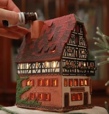 Midene Ceramic Tealight Candle Holder Marienapotheke Rothenburg Miniature House