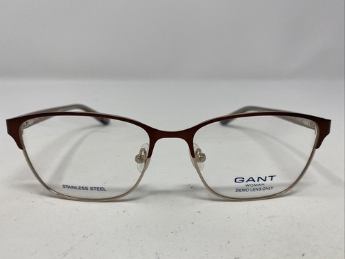 Gant Woman GA 4038 049 54-16-135 Brown/Gold Metal Full Rim Eyeglasses Frame -U69