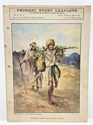Beginners Story Leaflets Westminster Graded Materials 1931 Vol 17, 2 - Lesson 13
