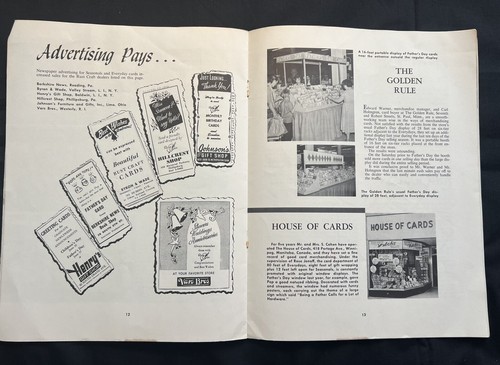 1957 Rust Craft Card Company Rustler Magazine Gift Shops Greeting Holiday Cards - Picture 5 of 7