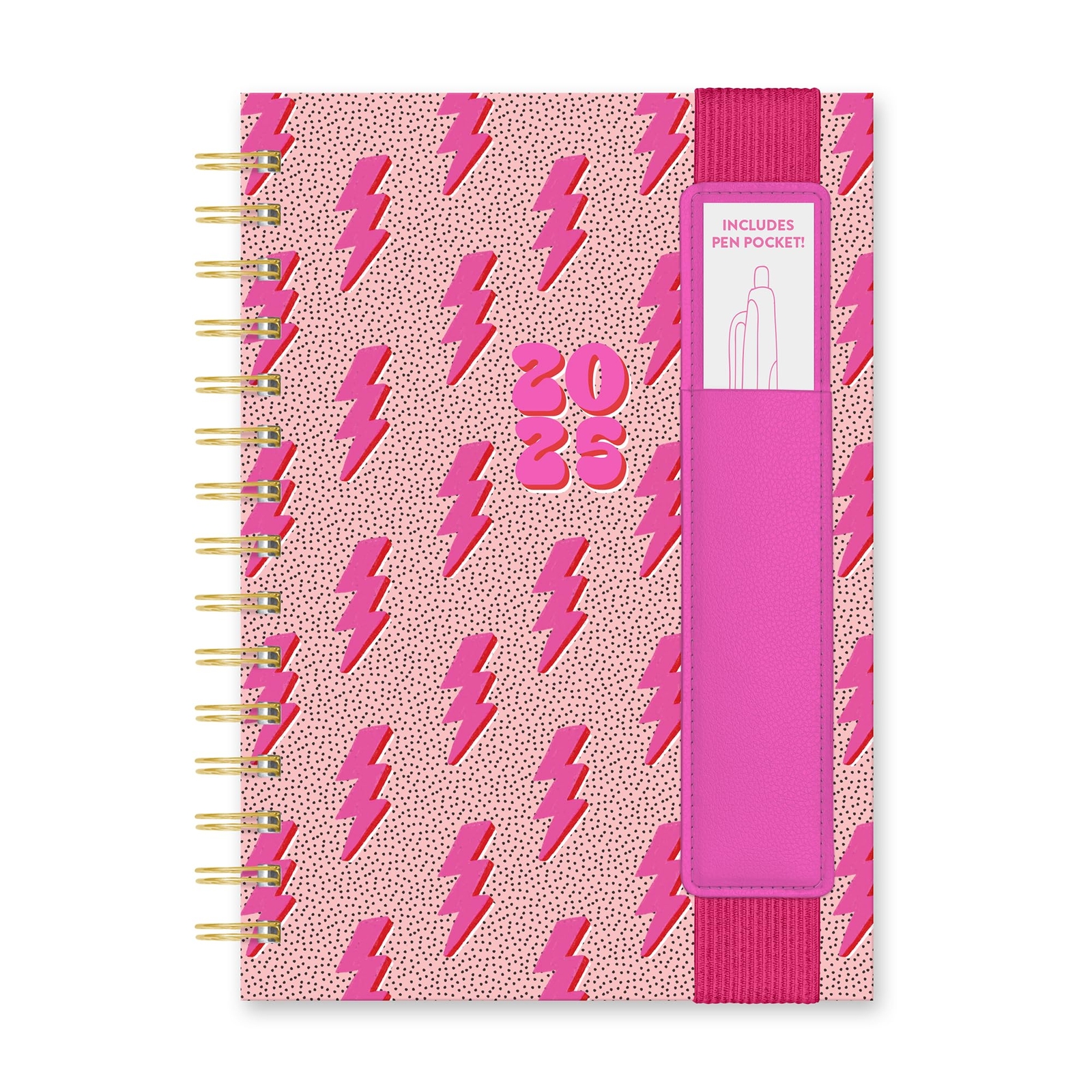2025 Planner with Pen Strap - Daily Weekly and Monthly Planner 2024-2025 Oran...