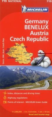 Germany Benelux Austria Czech Republic : Michelin National Map 719:Map by...