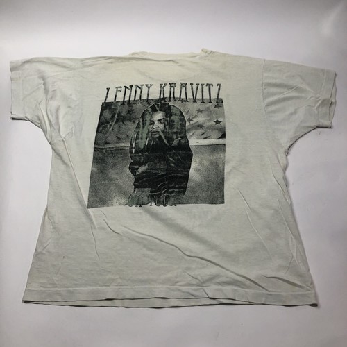 Lenny Kravitz On Tour Vintage 90s Thin Distressed Single Stitch Large T Shirt - Picture 12 of 15
