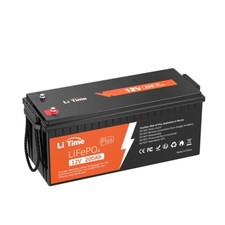 LiTime 12V 200Ah PLUS LiFePO4 Lithium Batterie 200A BMS für Solar Boot Marine