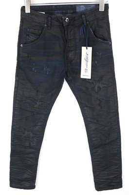 DIESEL Krooley-CB-NE 0680B Men Jeans W26 Sweat Jogg Coated 