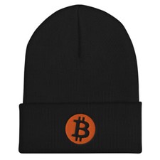 Bitcoin Cryptocurrency Cuffed Beanie 2