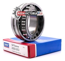SKF EXPLORER 22211 E/C3 SPHERICAL ROLLER BEARING 55x100x25mm..
