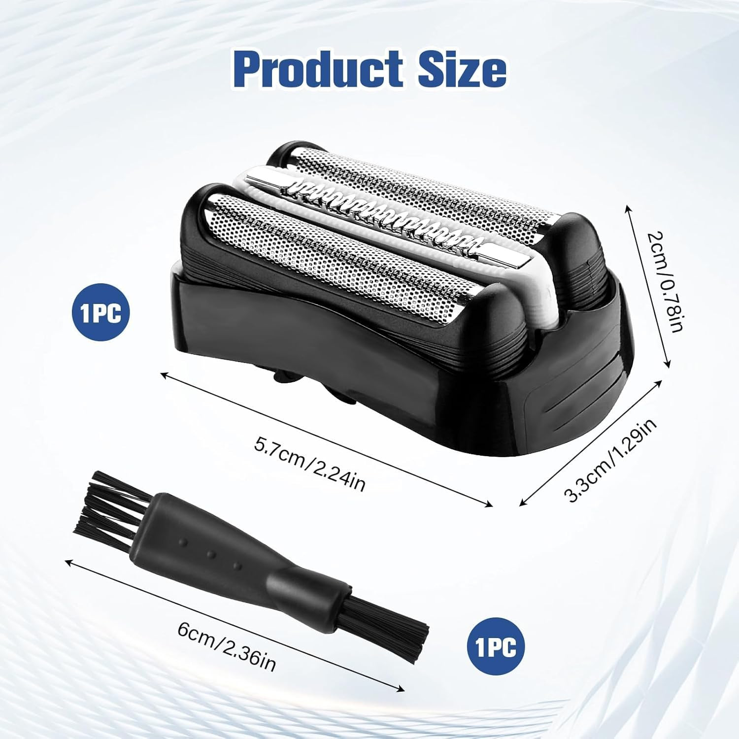 1/2 Pack Braun Series 3 32B Electric Shaver Replacement Foil Cutter Head 2026 UK 3