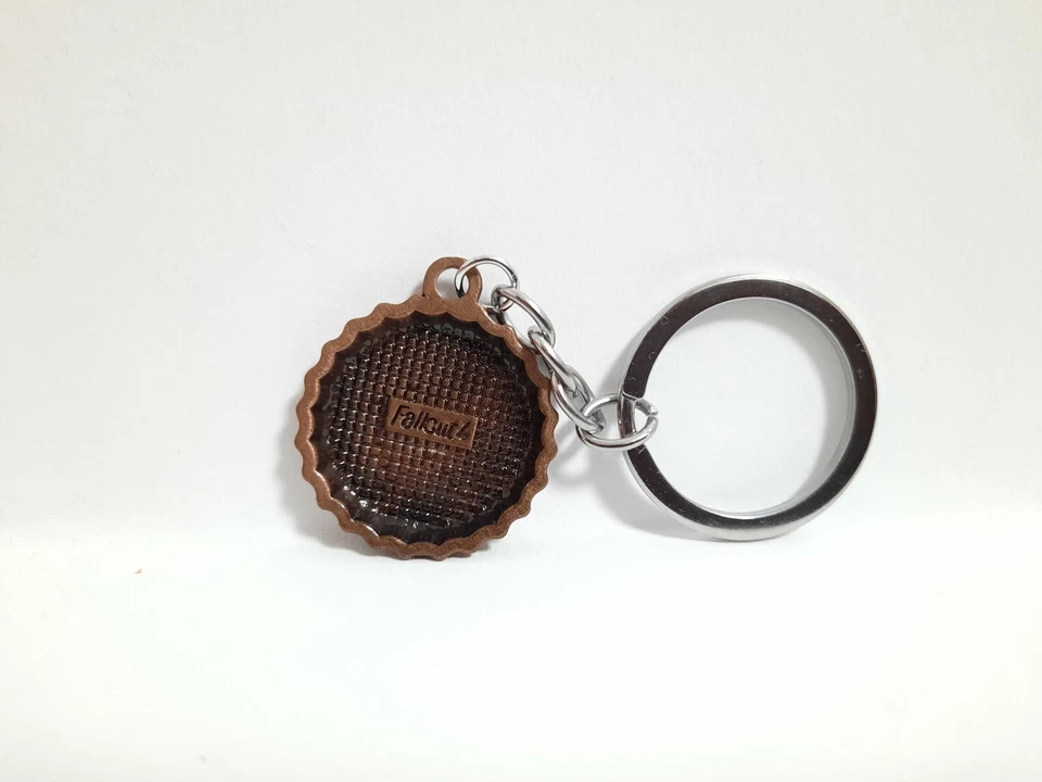 Fallout 4 Nuka Cola Schlüsselanhänger Kronkorken Kupferfarbig Limitiert Neu - Bild 2 von 3