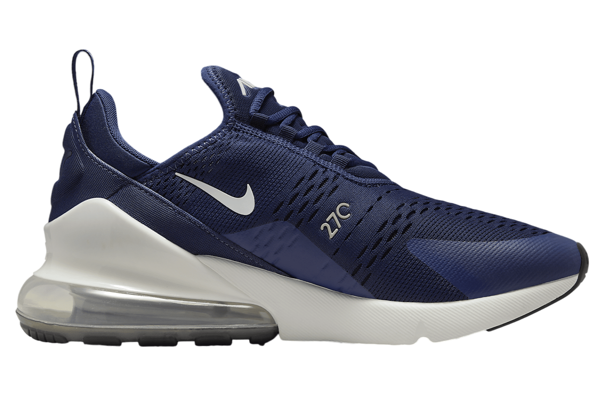 Nike Air Max 270 Midnight Navy Metallic Silver White AH8050-406 - Main Image