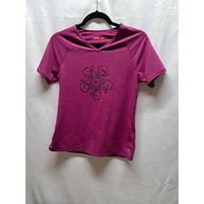 Terry Bicycles Tee Shirt Magenta Short Sleeve Cycling Activewear Womens Sm.