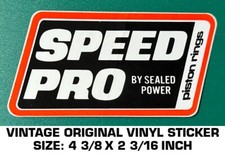 SPEED PRO BY SEALED POWER PISTON RINGS VINTAGE ORIGINAL DECAL STICKER - ENGINE
