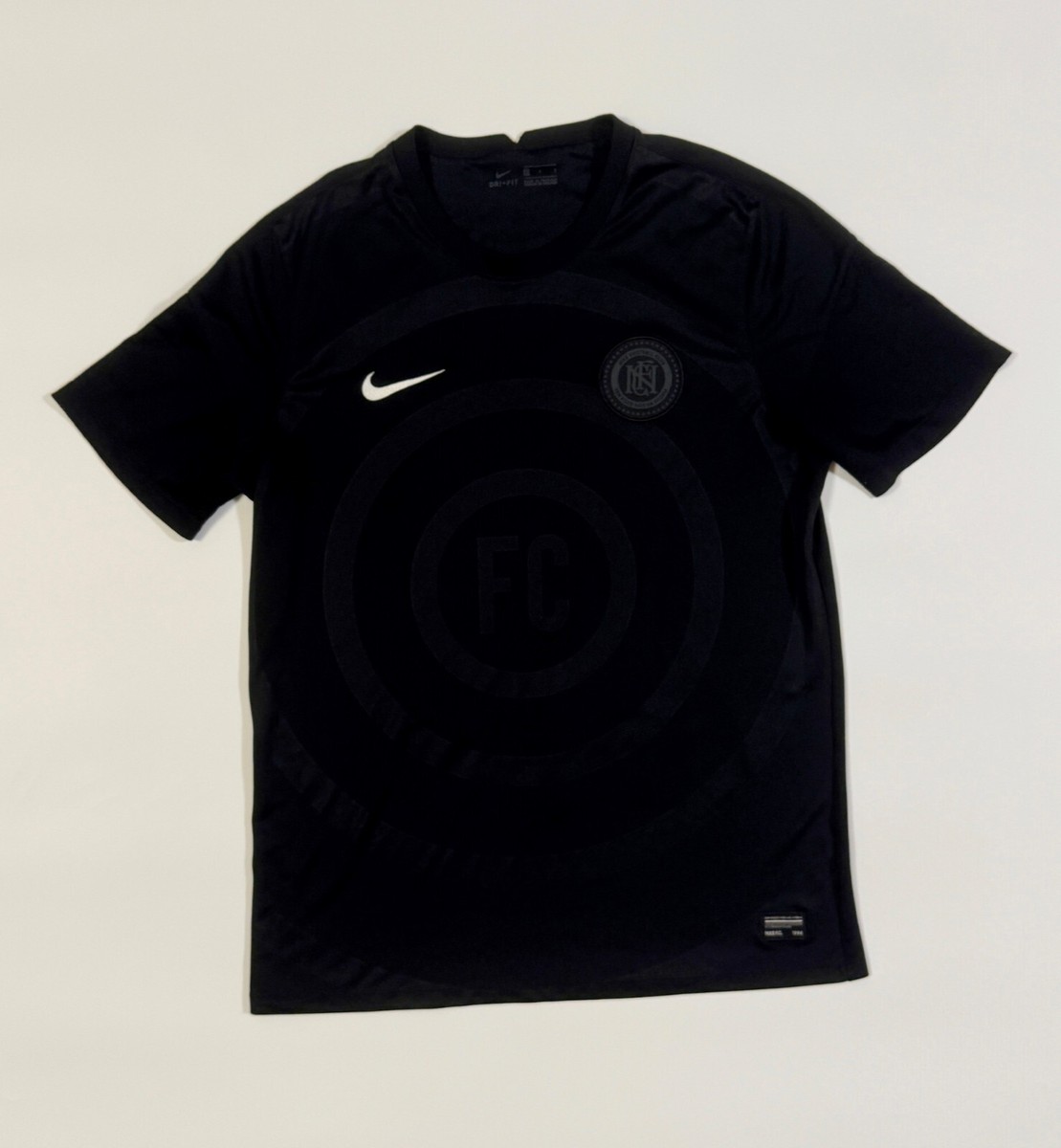 ウェア NIKE FC JERSEY TOPS NIKE F.C. FOOTBALL SOCCER SHIRT JERSEY TOP BLACK TOTAL MEN