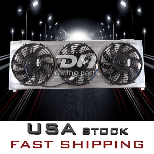 Aluminum Shroud+Plastic Fan 3x9" For 19912001 98 97 96 95 Jeep