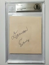 DAMON EVANS SIGNED ALBUM PAGE THE JEFFERSONS ENCAPSULATED BECKETT BAS