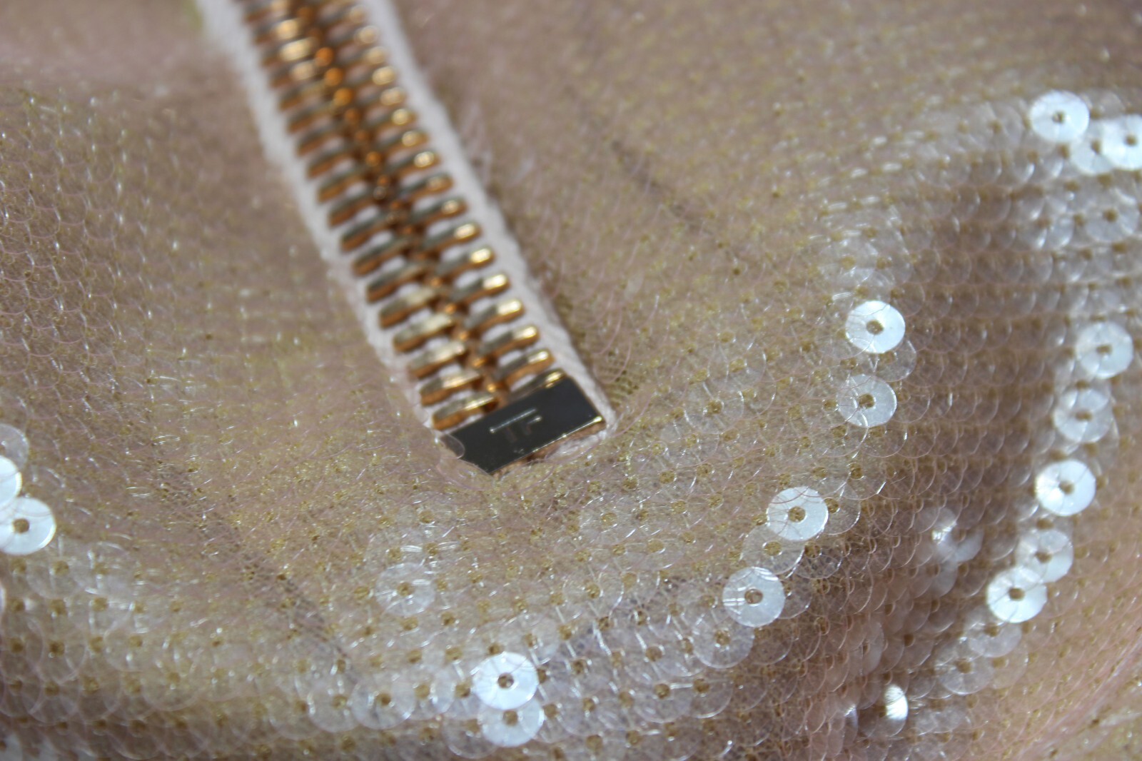 tom ford gold sequin dress