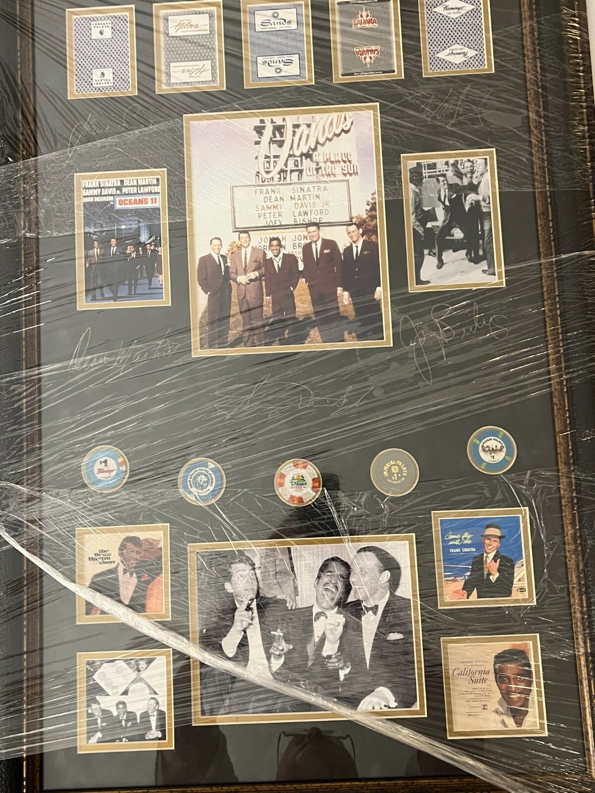 The Rat Pack Autographed Framed Photo eBay