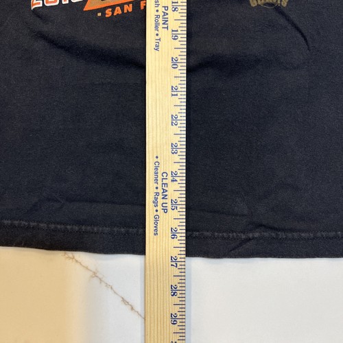 San Francisco Giants 2010 World Series Celebration T-Shirt SZ M Majestic Black - Picture 3 of 8