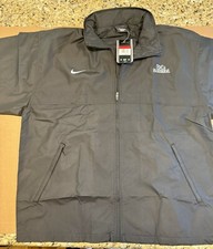 Nike Team Sports Full Zip Hooded Rain Windbreaker Jacket Large Swoosh w/Logo NWT