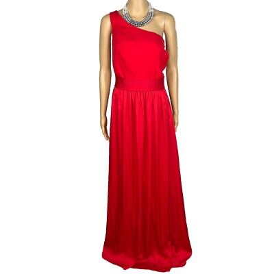 Vera Wang Polyester Formal Dress Size 20 Red One Shoulder Long Ball Belted Gown | eBay Vera Wang Polyester Formal Dress Size 20 Red One Shoulder Long Ball Belted Gown | eBay