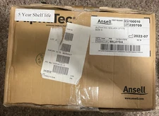 Ansell 37-155 AlphaTec Chemica Resistant Gloves Size 6 BOX OF 144 Pairs