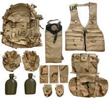 MOLLE II Rifleman Kit Desert Camo DCU 19 Piece "NEW"