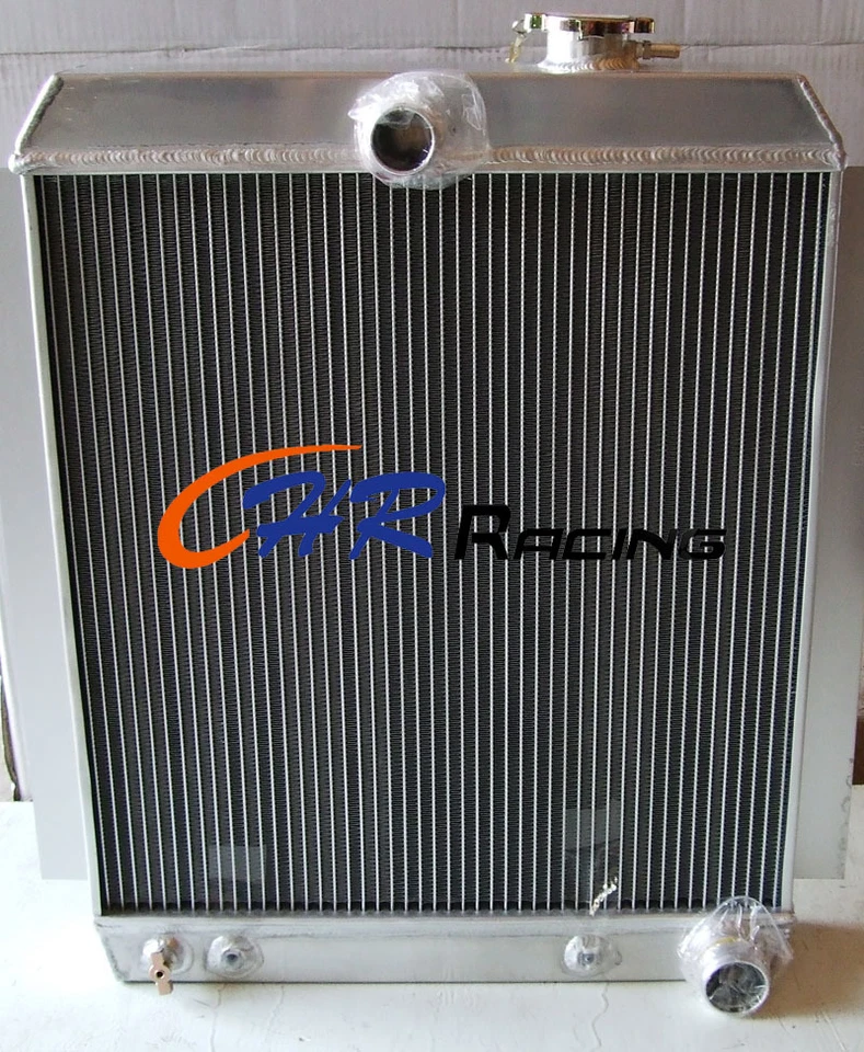 Radiador y ventilador de aluminio para camioneta Chevy 1948-1954 1949 1950 1951 52 53 AT Foto 2 de 4